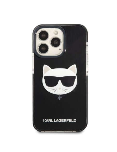 Karl Lagerfeld Choupette Head dėklas, skirtas iPhone 13 Pro Max - juodas Karl Lagerfeld Choupette Head dėklas, skirtas iPhone 13 Pro Max - juodas