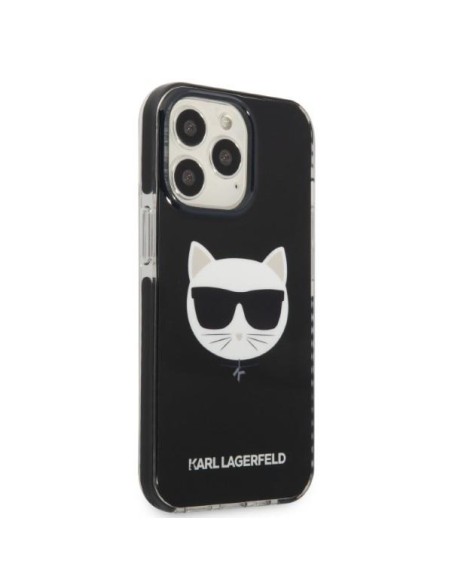Karl Lagerfeld Choupette Head dėklas, skirtas iPhone 13 Pro Max - juodas Karl Lagerfeld Choupette Head dėklas, skirtas iPhone 13 Pro Max - juodas