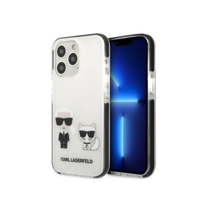 Karl Lagerfeld Karl&Choupette dėklas iPhone 13 Pro Max - baltas Karl Lagerfeld Karl&Choupette dėklas iPhone 13 Pro Max - baltas