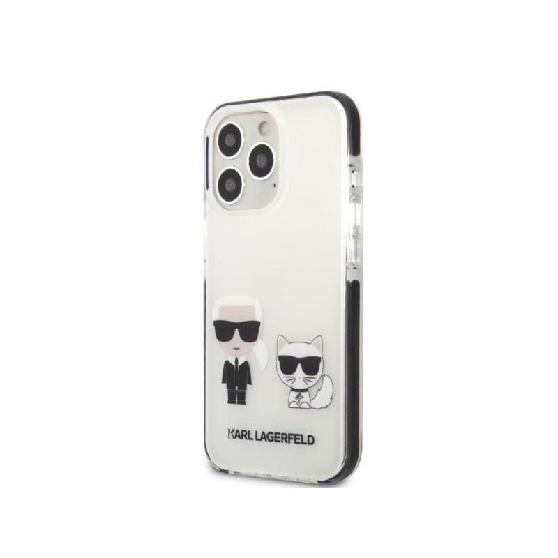 Karl Lagerfeld Karl&Choupette dėklas iPhone 13 Pro Max - baltas