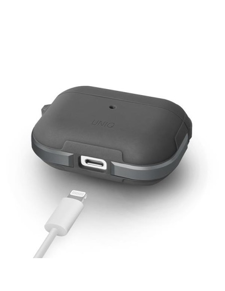 UNIQ Valencia dėklas, skirtas AirPods Pro – pilkas UNIQ Valencia dėklas, skirtas AirPods Pro – pilkas