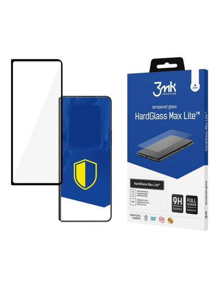 9H 3mk HardGlass Max Lite™ stiklas ant Samsung Galaxy Z Fold 3 5G (priekis) 9H 3mk HardGlass Max Lite™ stiklas ant Samsung Galaxy Z Fold 3 5G (priekis)