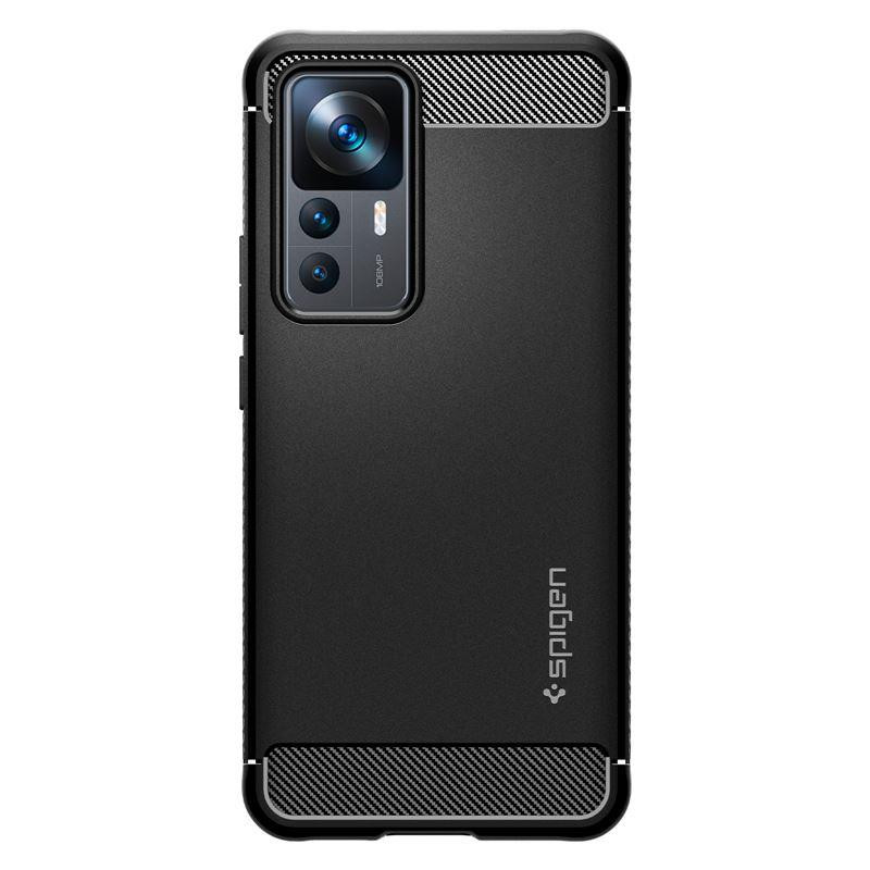 Spigen Rugged Armor dėklas, skirtas Xiaomi 12T / 12T Pro - matinė juoda