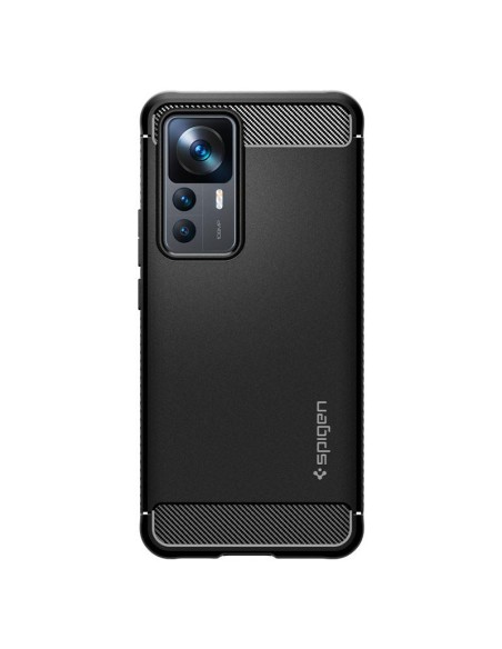 Spigen Rugged Armor dėklas, skirtas Xiaomi 12T / 12T Pro - matinė juoda