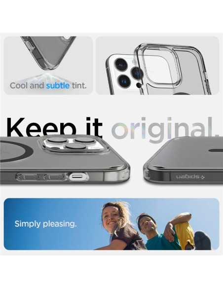 Spigen Ultra Hybrid Mag dėklas su MagSafe, skirtas iPhone 14 Pro Max - matinė juoda Spigen Ultra Hybrid Mag dėklas su MagSafe, skirtas iPhone 14 Pro Max - matinė juoda