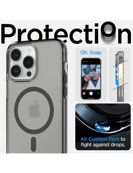 Spigen Ultra Hybrid Mag dėklas su MagSafe, skirtas iPhone 14 Pro Max - matinė juoda Spigen Ultra Hybrid Mag dėklas su MagSafe, skirtas iPhone 14 Pro Max - matinė juoda