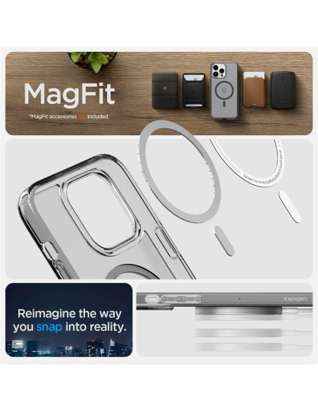 Spigen Ultra Hybrid Mag dėklas su MagSafe, skirtas iPhone 14 Pro Max - matinė juoda Spigen Ultra Hybrid Mag dėklas su MagSafe, skirtas iPhone 14 Pro Max - matinė juoda