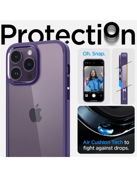 Spigen Ultra Hybrid dėklas iPhone 14 Pro Max - violetinis Spigen Ultra Hybrid dėklas iPhone 14 Pro Max - violetinis