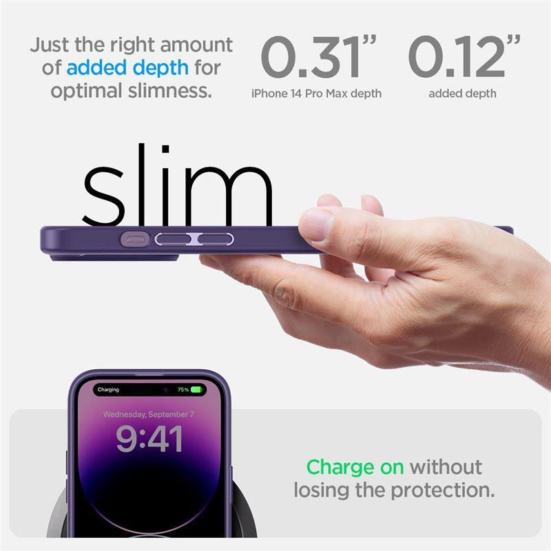 Spigen Ultra Hybrid dėklas iPhone 14 Pro Max - violetinis