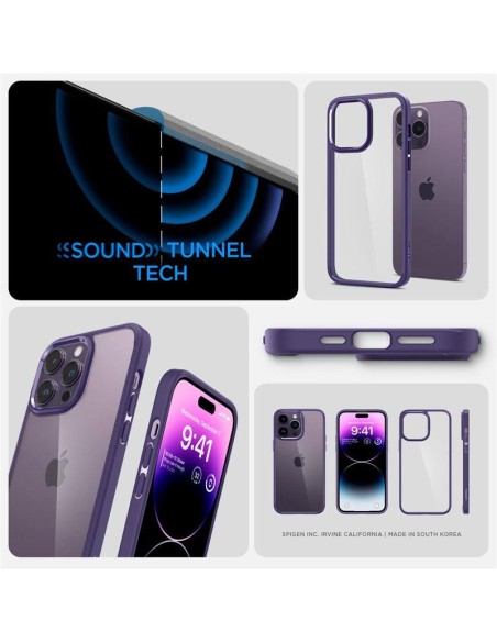 Spigen Ultra Hybrid dėklas iPhone 14 Pro Max - violetinis Spigen Ultra Hybrid dėklas iPhone 14 Pro Max - violetinis