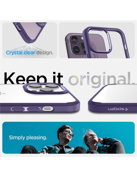 Spigen Ultra Hybrid dėklas iPhone 14 Pro Max - violetinis Spigen Ultra Hybrid dėklas iPhone 14 Pro Max - violetinis