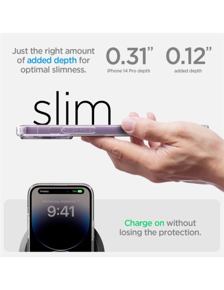 Spigen Ultra Hybrid Mag dėklas su MagSafe iPhone 14 Pro - matinis