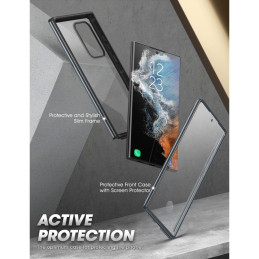 Supcase Edge XT dėklas, skirtas Samsung Galaxy S23 Ultra - juodas