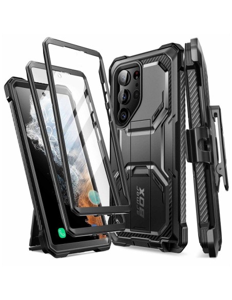 IBLSN ArmorBox Supcase dėklas, skirtas Samsung Galaxy S23 Ultra - juodas IBLSN ArmorBox Supcase dėklas, skirtas Samsung Galaxy S23 Ultra - juodas
