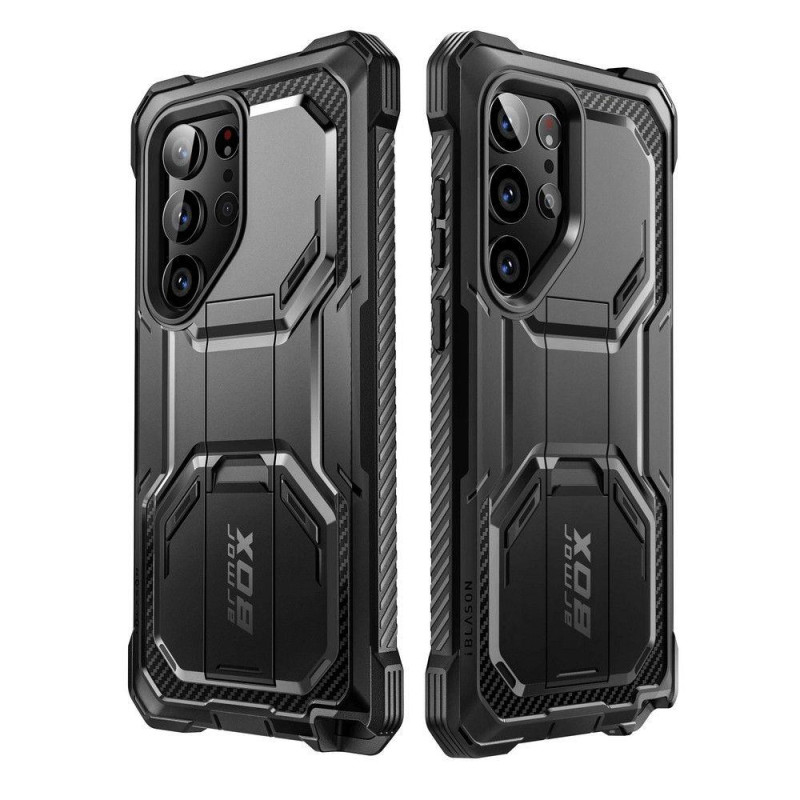 IBLSN ArmorBox Supcase dėklas, skirtas Samsung Galaxy S23 Ultra - juodas