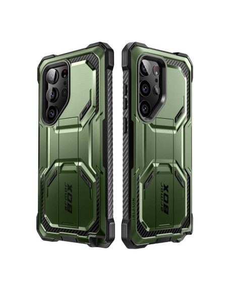 IBLSN ArmorBox Supcase dėklas, skirtas Samsung Galaxy S23 Ultra - žalias IBLSN ArmorBox Supcase dėklas, skirtas Samsung Galaxy S23 Ultra - žalias