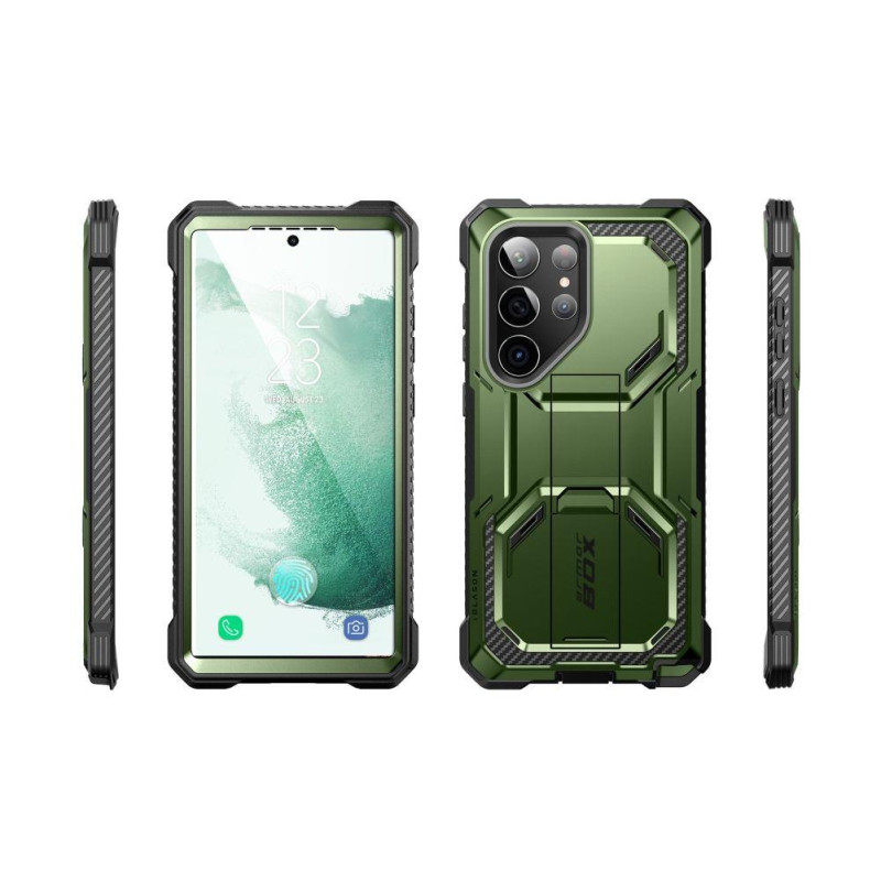 IBLSN ArmorBox Supcase dėklas, skirtas Samsung Galaxy S23 Ultra - žalias