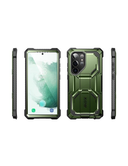 IBLSN ArmorBox Supcase dėklas, skirtas Samsung Galaxy S23 Ultra - žalias IBLSN ArmorBox Supcase dėklas, skirtas Samsung Galaxy S23 Ultra - žalias