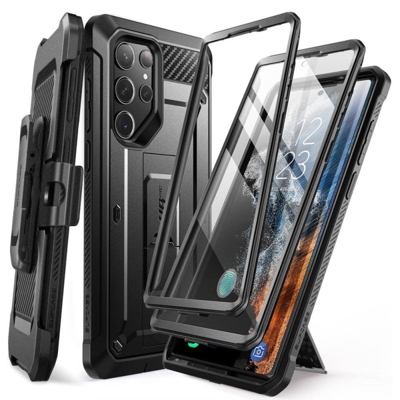 Unicorn Beetle Pro Supcase dėklas, skirtas Samsung Galaxy S23 Ultra - juodas