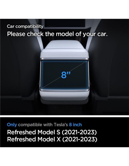 Spigen Glas.tR plonas grūdintas stiklas, skirtas Tesla Model X 2022 / Model S 2021 – juodas Spigen Glas.tR plonas grūdintas stiklas, skirtas Tesla Model X 2022 / Model S 2021 – juodas