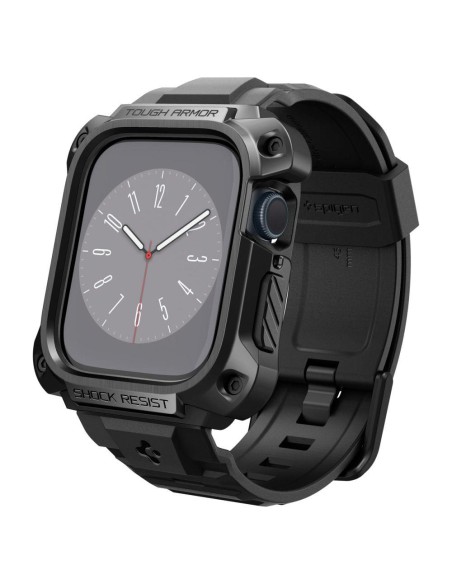 Spigen Tough Armor Pro dėklas, skirtas Apple Watch 7/ 8/ 9 (45 mm) – juodas Spigen Tough Armor Pro dėklas, skirtas Apple Watch 7/ 8/ 9 (45 mm) – juodas
