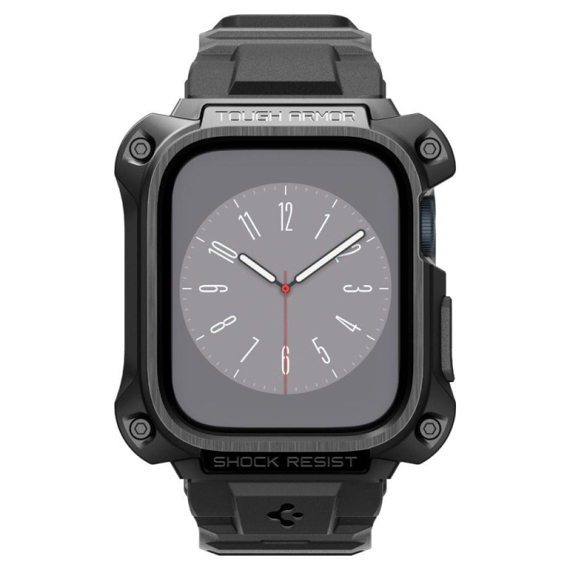 Spigen Tough Armor Pro dėklas, skirtas Apple Watch 7/ 8/ 9 (45 mm) – juodas