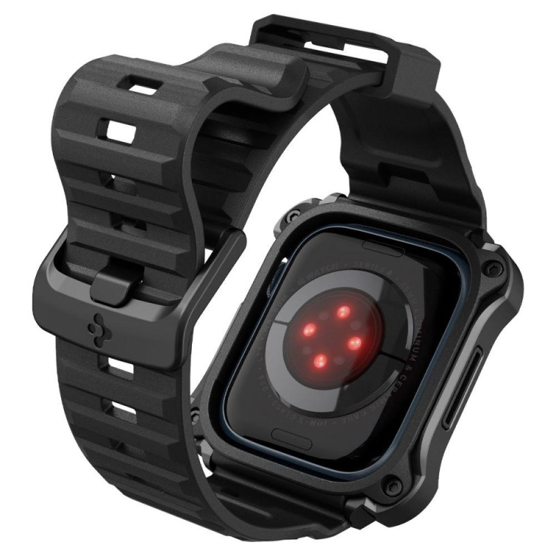 Spigen Tough Armor Pro dėklas, skirtas Apple Watch 7/ 8/ 9 (45 mm) – juodas
