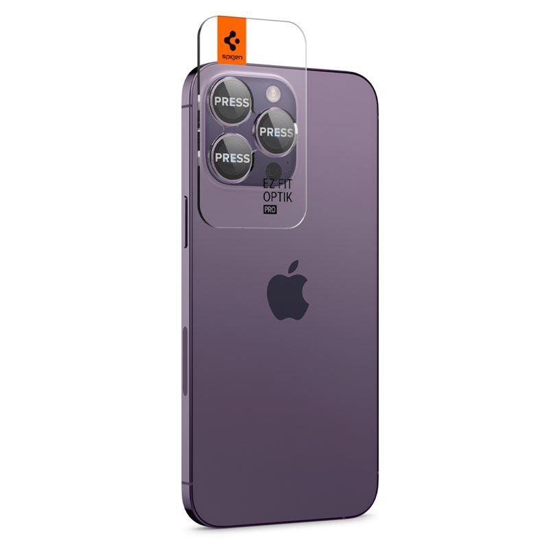 Spigen Glas.tR EZ Fit Optik Camera Protector iPhone 14 Pro / 14 Pro Max - violetinė 2 vnt.