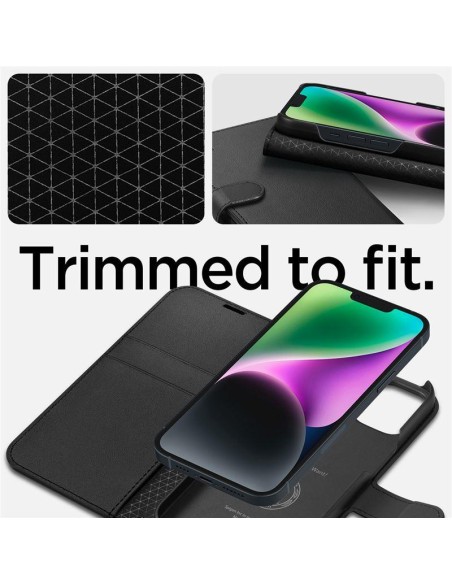 Spigen Wallet S dėklas iPhone 14 - juodas Spigen Wallet S dėklas iPhone 14 - juodas
