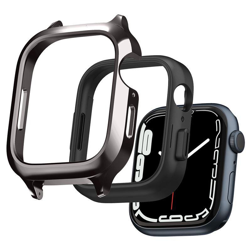 Spigen Metal Fit Pro dėklas ir dirželis, skirtas Apple Watch 4/ 5/ 6/ 7/ 8/ 9/ SE (44/ 45 mm) – grafitas Spigen Metal Fit Pro dėklas ir dirželis, skirtas Apple Watch 4/ 5/ 6/ 7/ 8/ 9/ SE (44/ 45 mm) – grafitas