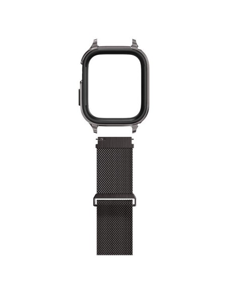 Spigen Metal Fit Pro dėklas ir dirželis, skirtas Apple Watch 4/ 5/ 6/ 7/ 8/ 9/ SE (44/ 45 mm) – grafitas Spigen Metal Fit Pro dėklas ir dirželis, skirtas Apple Watch 4/ 5/ 6/ 7/ 8/ 9/ SE (44/ 45 mm) – grafitas