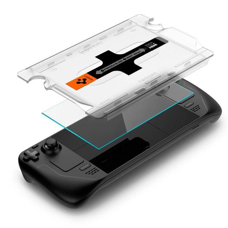 „Spigen Glas.tR EZ“ Tinka grūdintas stiklas „Steam Deck“.