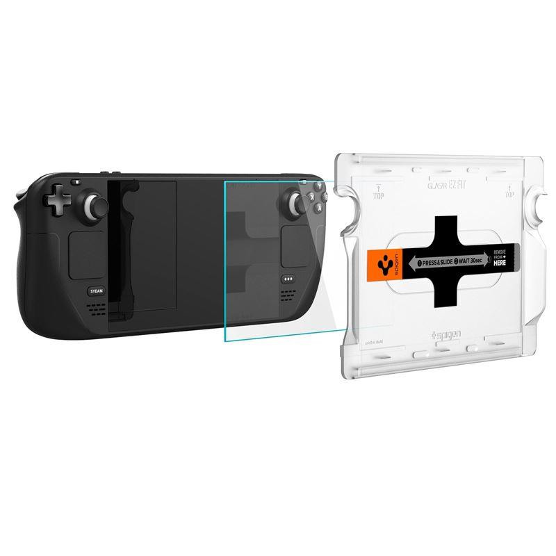 „Spigen Glas.tR EZ“ Tinka grūdintas stiklas „Steam Deck“.