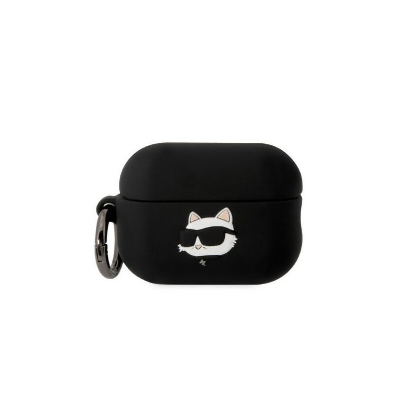 Karl Lagerfeld Silicone Choupette Head 3D dėklas, skirtas AirPods Pro 2 – juodas Karl Lagerfeld Silicone Choupette Head 3D dėklas, skirtas AirPods Pro 2 – juodas