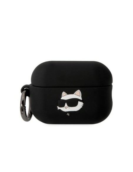 Karl Lagerfeld Silicone Choupette Head 3D dėklas, skirtas AirPods Pro 2 – juodas Karl Lagerfeld Silicone Choupette Head 3D dėklas, skirtas AirPods Pro 2 – juodas