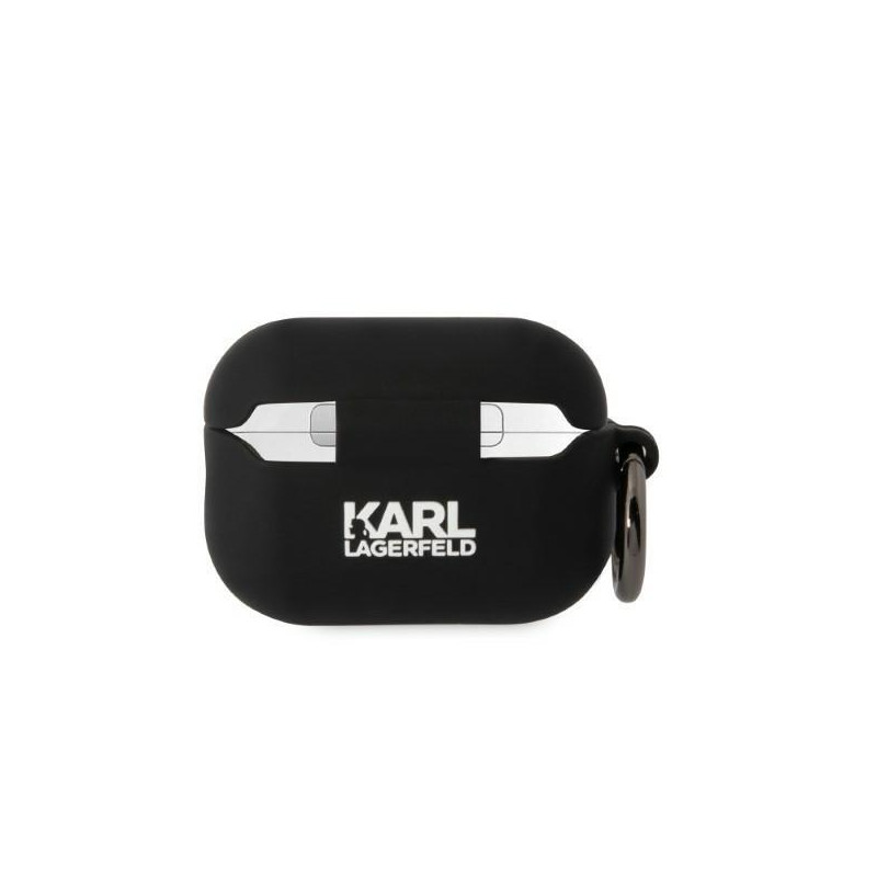 Karl Lagerfeld Silicone Karl Head 3D dėklas, skirtas AirPods Pro 2 - juodas