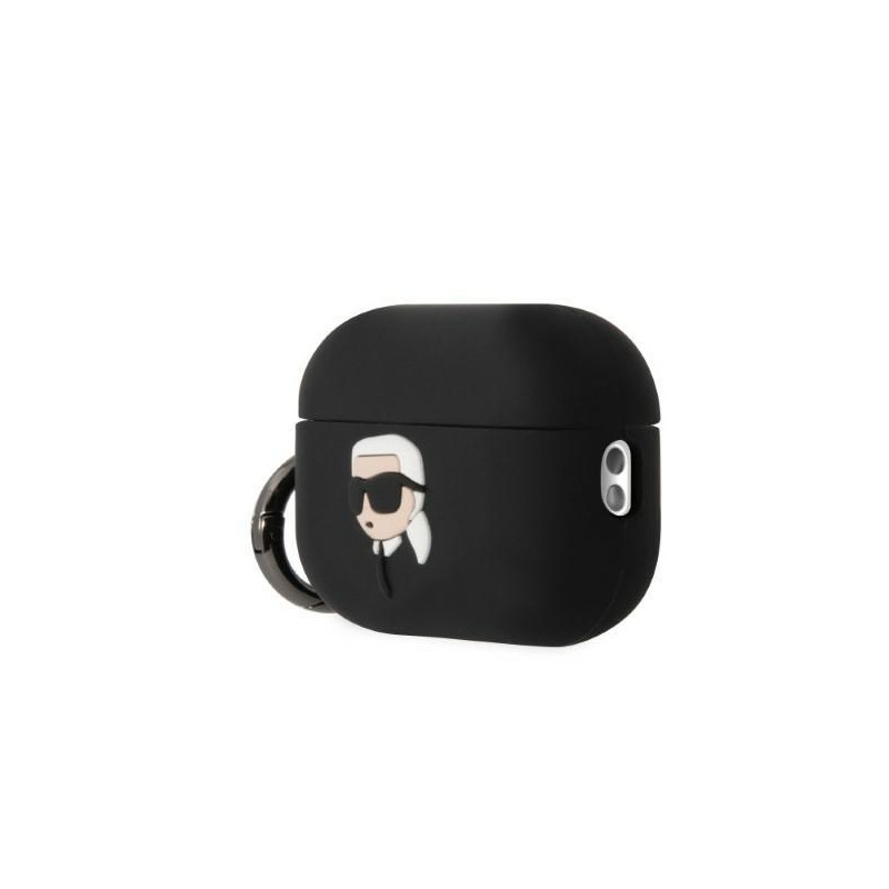 Karl Lagerfeld Silicone Karl Head 3D dėklas, skirtas AirPods Pro 2 - juodas
