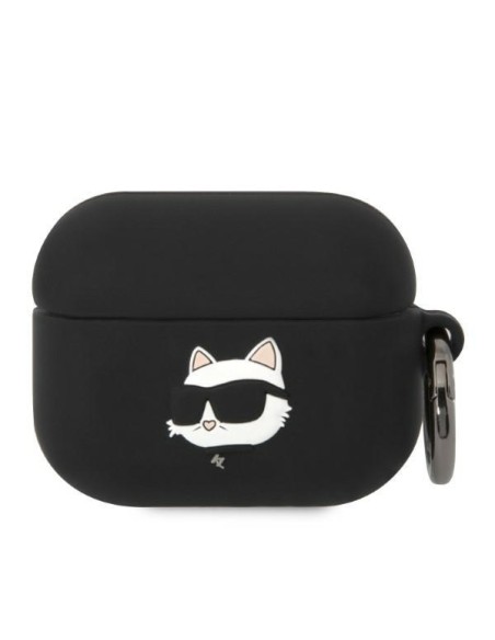 Karl Lagerfeld Silicone Choupette Head 3D dėklas, skirtas AirPods Pro - juodas Karl Lagerfeld Silicone Choupette Head 3D dėklas, skirtas AirPods Pro - juodas