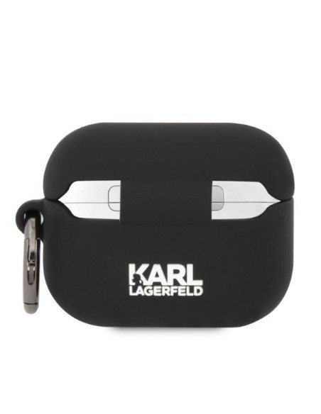 Karl Lagerfeld Silicone Choupette Head 3D dėklas, skirtas AirPods Pro - juodas Karl Lagerfeld Silicone Choupette Head 3D dėklas, skirtas AirPods Pro - juodas