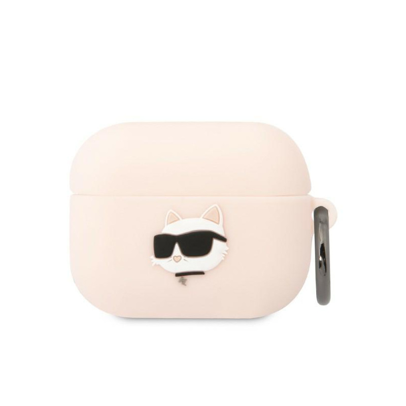 Karl Lagerfeld Silicone Choupette Head 3D dėklas, skirtas AirPods Pro – rožinis Karl Lagerfeld Silicone Choupette Head 3D dėklas, skirtas AirPods Pro – rožinis