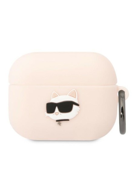Karl Lagerfeld Silicone Choupette Head 3D dėklas, skirtas AirPods Pro – rožinis Karl Lagerfeld Silicone Choupette Head 3D dėklas, skirtas AirPods Pro – rožinis
