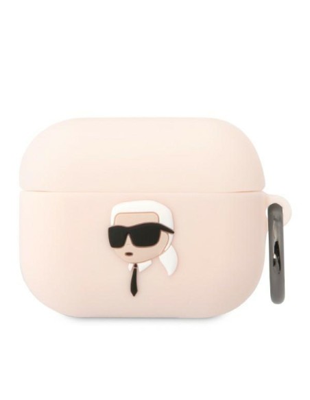 Karl Lagerfeld Silicone Karl Head 3D dėklas, skirtas AirPods Pro – rožinis Karl Lagerfeld Silicone Karl Head 3D dėklas, skirtas AirPods Pro – rožinis