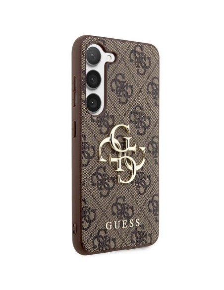 Guess 4G Big Metal Logo dėklas, skirtas Samsung Galaxy S23+ - rudas Guess 4G Big Metal Logo dėklas, skirtas Samsung Galaxy S23+ - rudas
