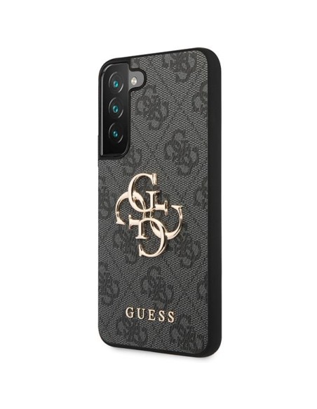 Guess 4G Big Metal Logo dėklas, skirtas Samsung Galaxy S23 - pilkas Guess 4G Big Metal Logo dėklas, skirtas Samsung Galaxy S23 - pilkas