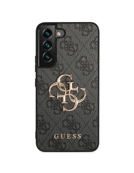Guess 4G Big Metal Logo dėklas, skirtas Samsung Galaxy S23 - pilkas Guess 4G Big Metal Logo dėklas, skirtas Samsung Galaxy S23 - pilkas