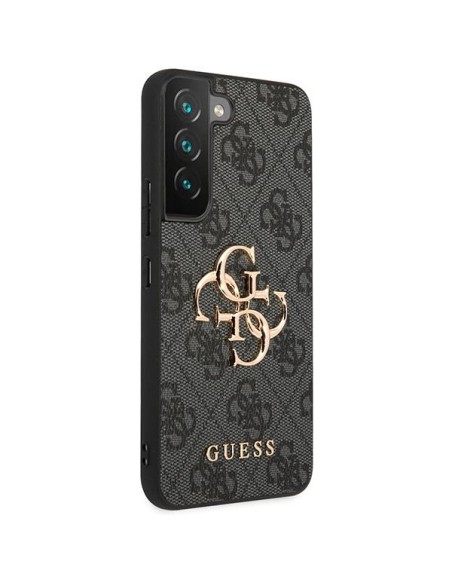 Guess 4G Big Metal Logo dėklas, skirtas Samsung Galaxy S23 - pilkas Guess 4G Big Metal Logo dėklas, skirtas Samsung Galaxy S23 - pilkas