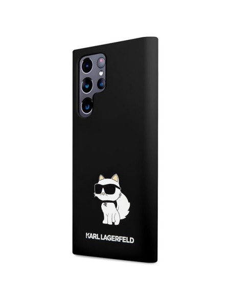 Karl Lagerfeld Silicone Choupette dėklas Samsung Galaxy S23 Ultra - juodas Karl Lagerfeld Silicone Choupette dėklas Samsung Galaxy S23 Ultra - juodas