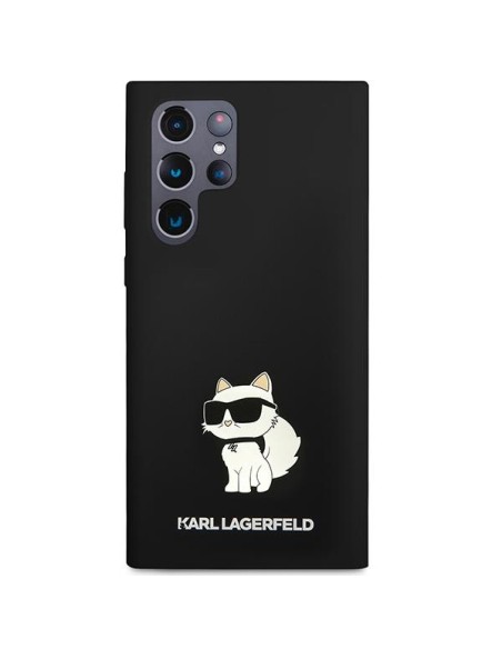 Karl Lagerfeld Silicone Choupette dėklas Samsung Galaxy S23 Ultra - juodas Karl Lagerfeld Silicone Choupette dėklas Samsung Galaxy S23 Ultra - juodas