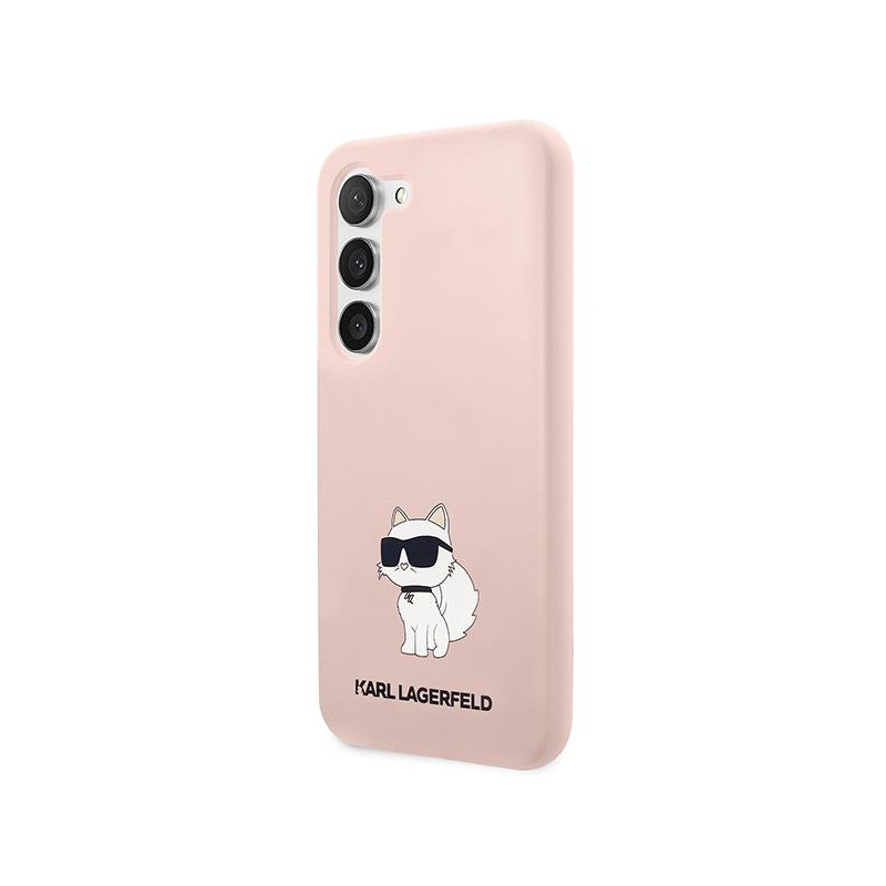 Karl Lagerfeld Silicone Choupette dėklas, skirtas Samsung Galaxy S23+ - rožinis