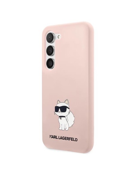 Karl Lagerfeld Silicone Choupette dėklas, skirtas Samsung Galaxy S23+ - rožinis